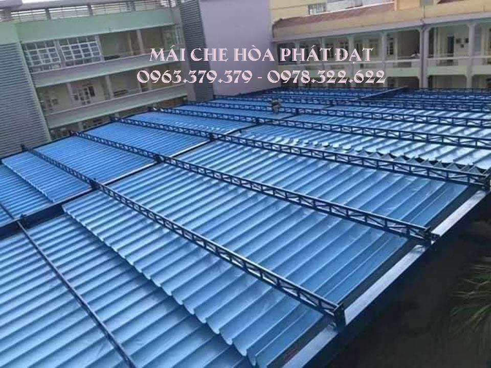 Báo giá mái xếp - mái che xếp - bạt kéo lượn sóng di động - lắp đặt mái xếp giá rẻ