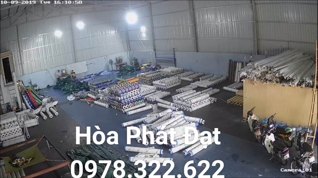 kho xưởng gia công bạt che mưa nắng hòa phát đạt