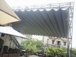 Báo giá mái xếp, bạt xếp bạt kéo lùa lượn sóng di động phát đạt tại thừa thiên huế