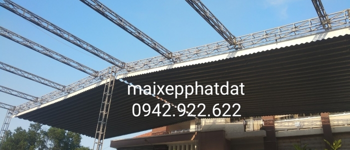  Mái Bạt Xếp Lớp, Mái Bạt Gấp Di Động Che Nắng Mưa Tiện Ích Nhất