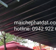 Báo giá mái xếp, bạt xếp bạt kéo lùa lượn sóng di động phát đạt tại tp móng cái quảng ninh